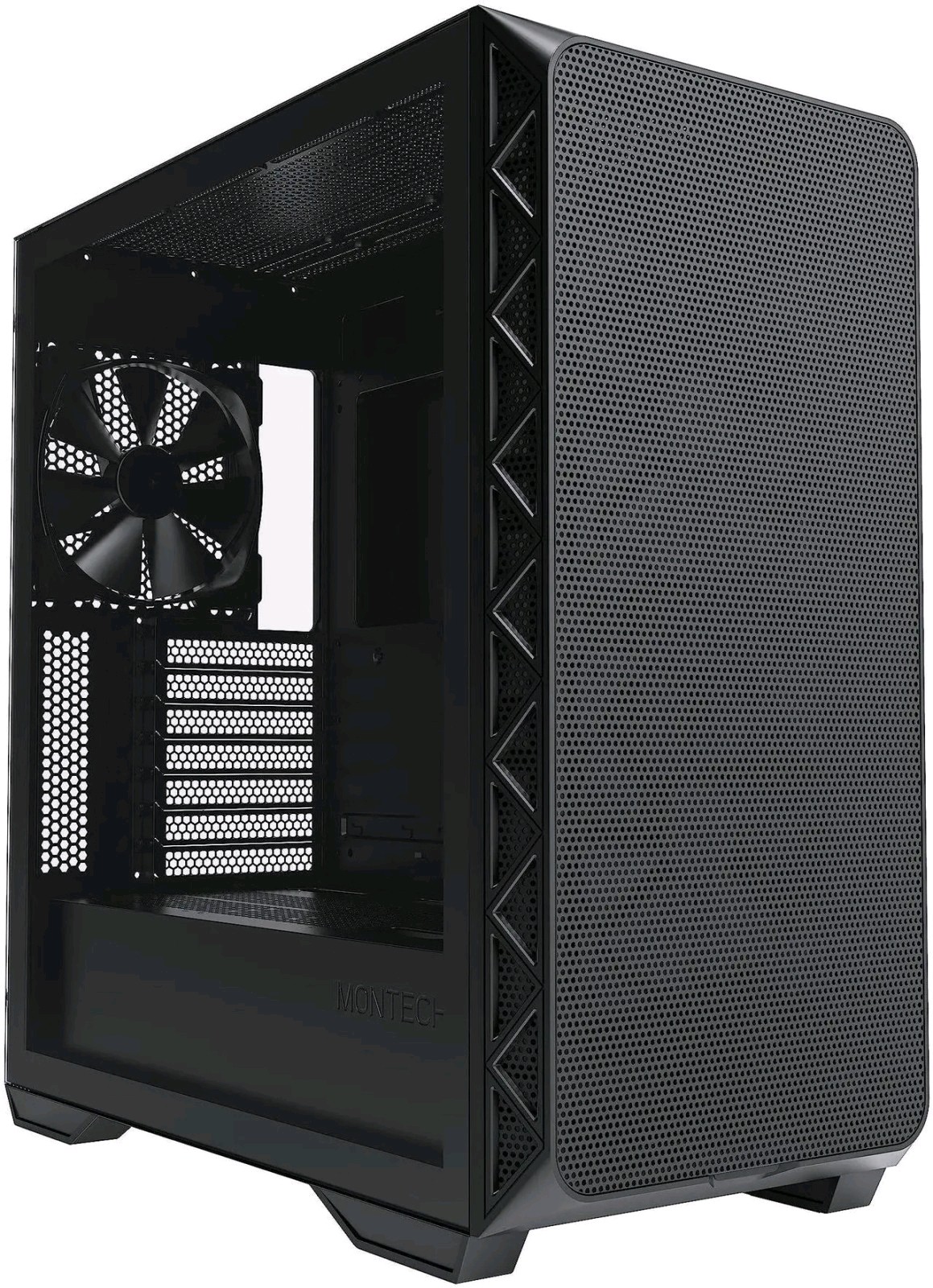 Montech Air 903 RGB Max Mid Tower ATX PC Case - Black, Tempered Glass, USB-C