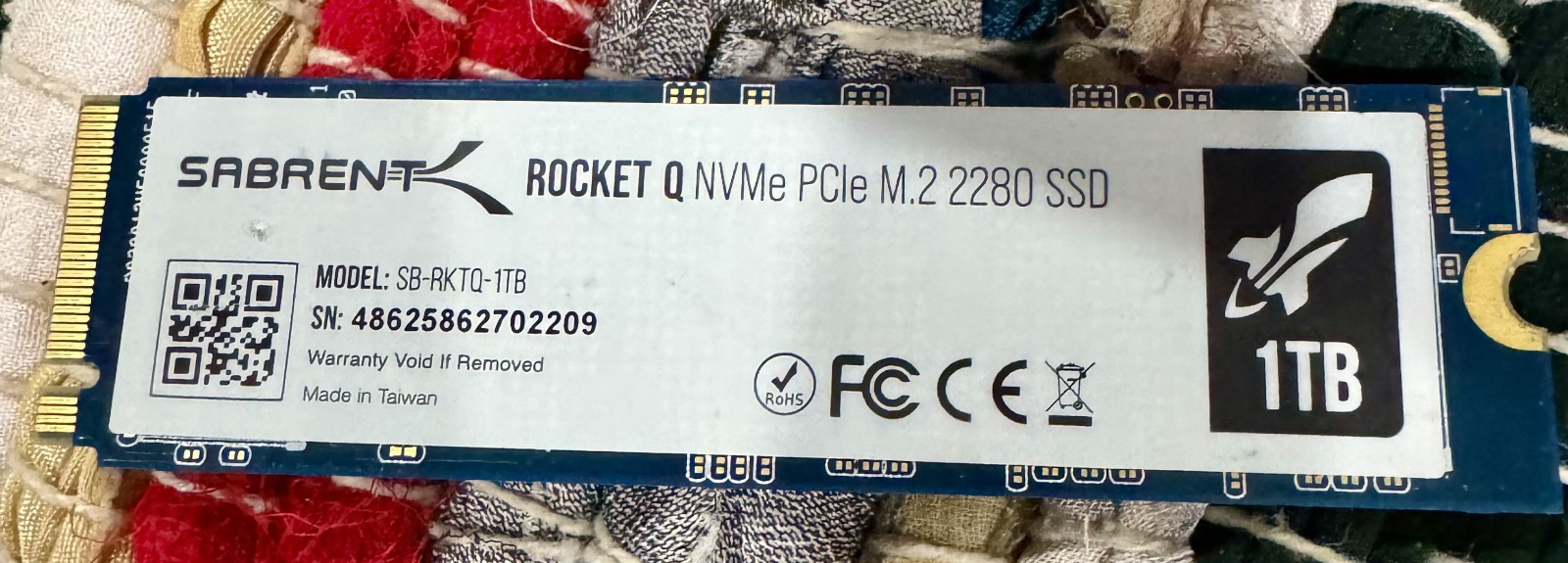 SABRENT Rocket Q 1TB NVMe PCIe M.2 2280 Internal SSD SB-RKTQ-1TB