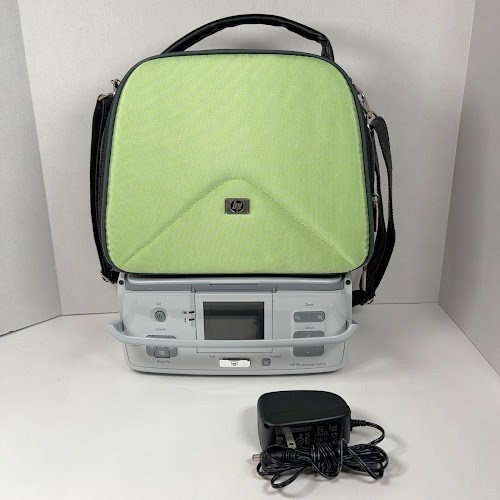 HP Photosmart A610 Portable Photo Printer Q7110A with Power Adapter Working