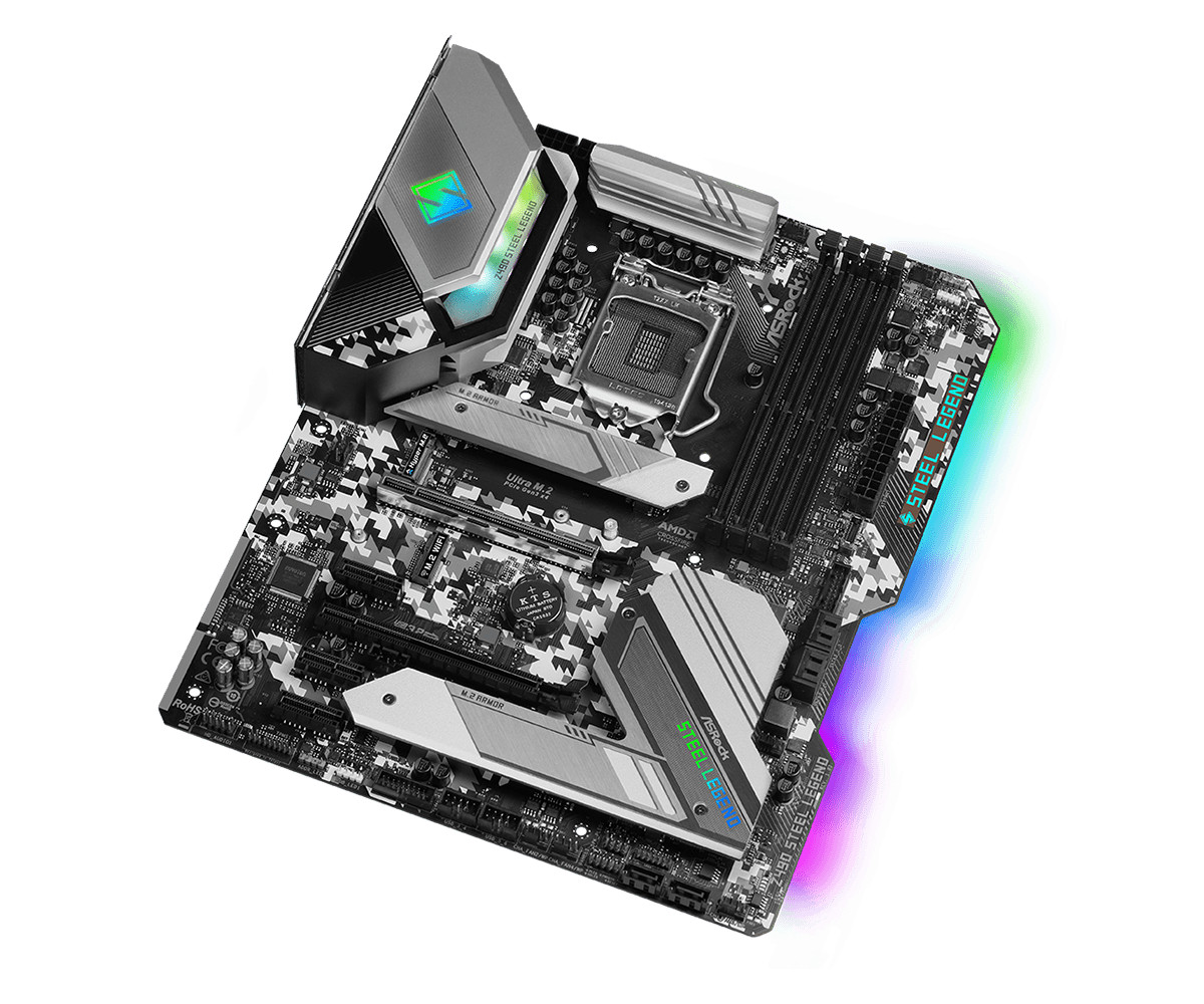 For ASROCK Z490 Steel Legend Motherboard LGA1151 DDR4 ATX Mainboard
