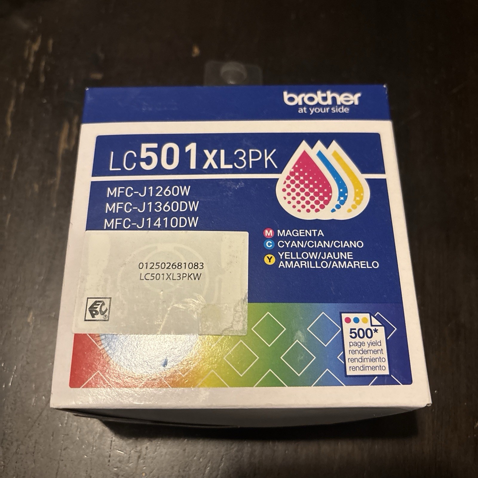 Brother LC501XL3PK C/M/Y High Yield Color Ink Cartridges