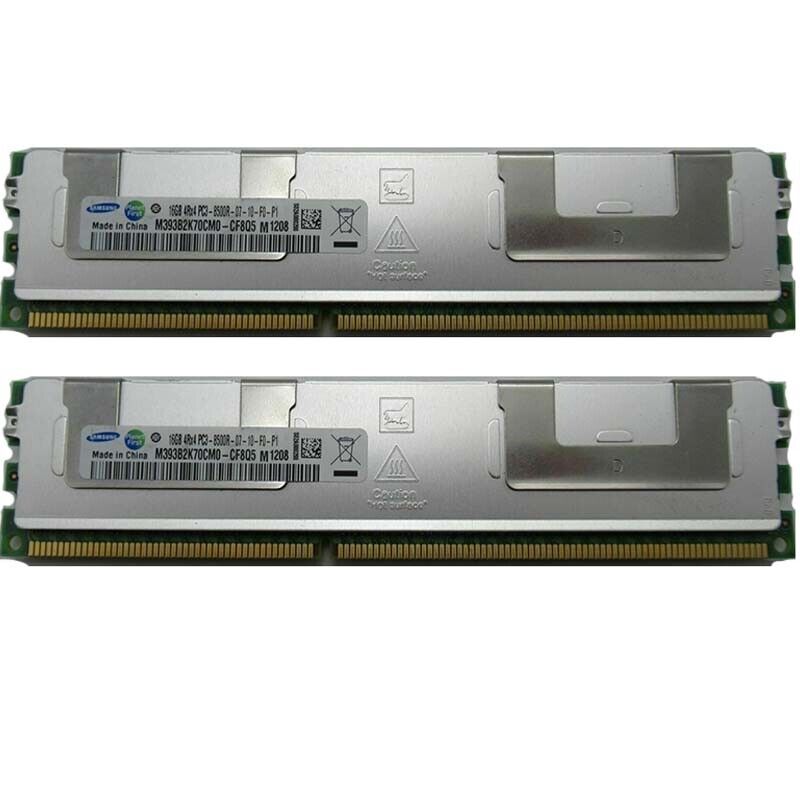 Samsung 2x16GB 4Rx4 PC3-8500R DDR3 1066Mhz 240Pin DIMM ECC SERVER Memory RAM+
