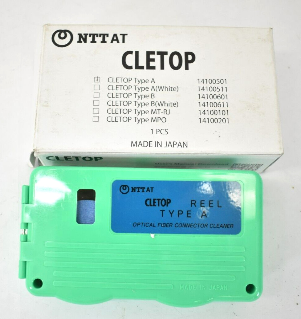 NTT AT Cletop Reel Type A Fiber Optic Cleanser Cassette w Blue Tape 14100501