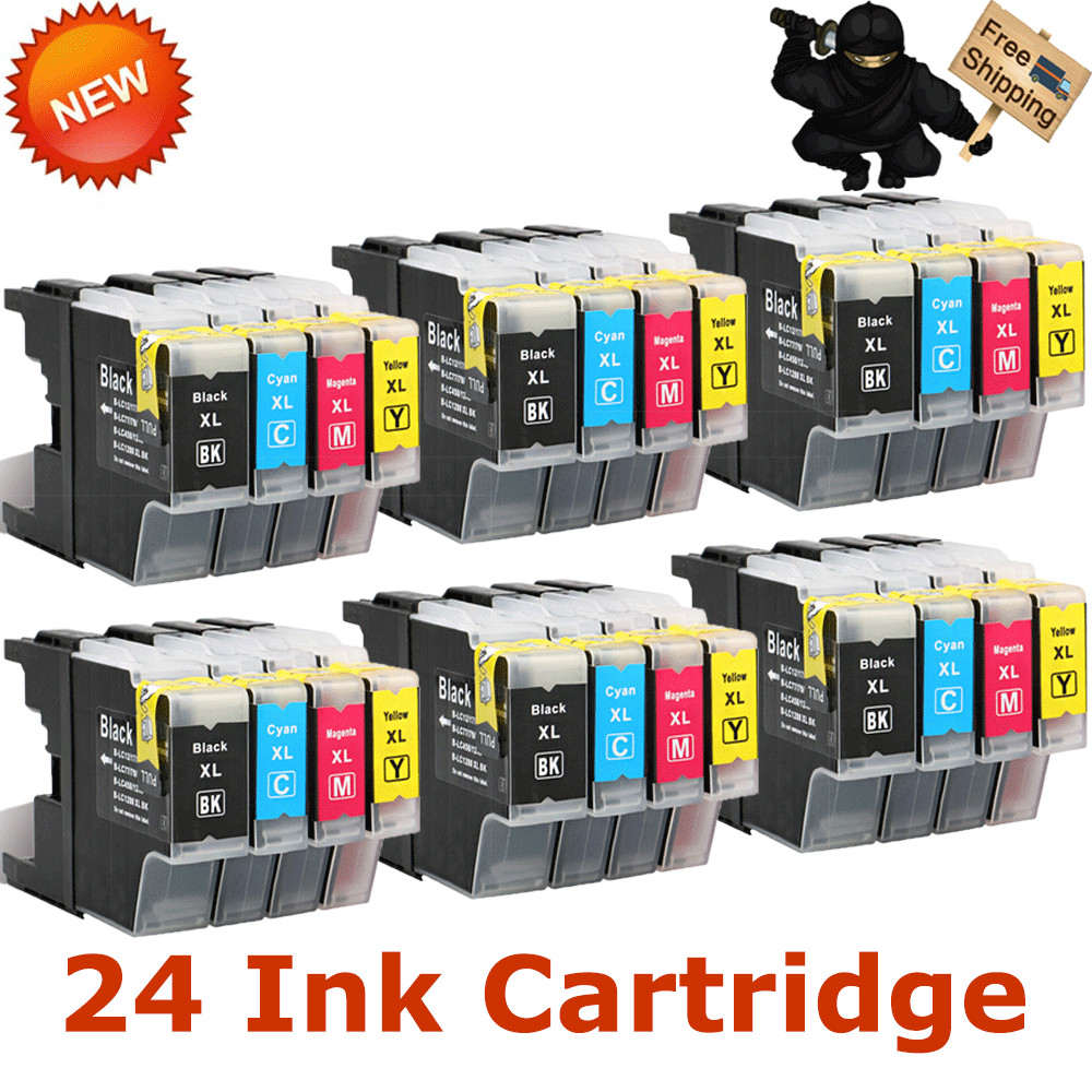 24PK LC-75 LC71 Ink Cartridges for Brother MFC-J6510DW MFC-J625DW MFC-J5910DW