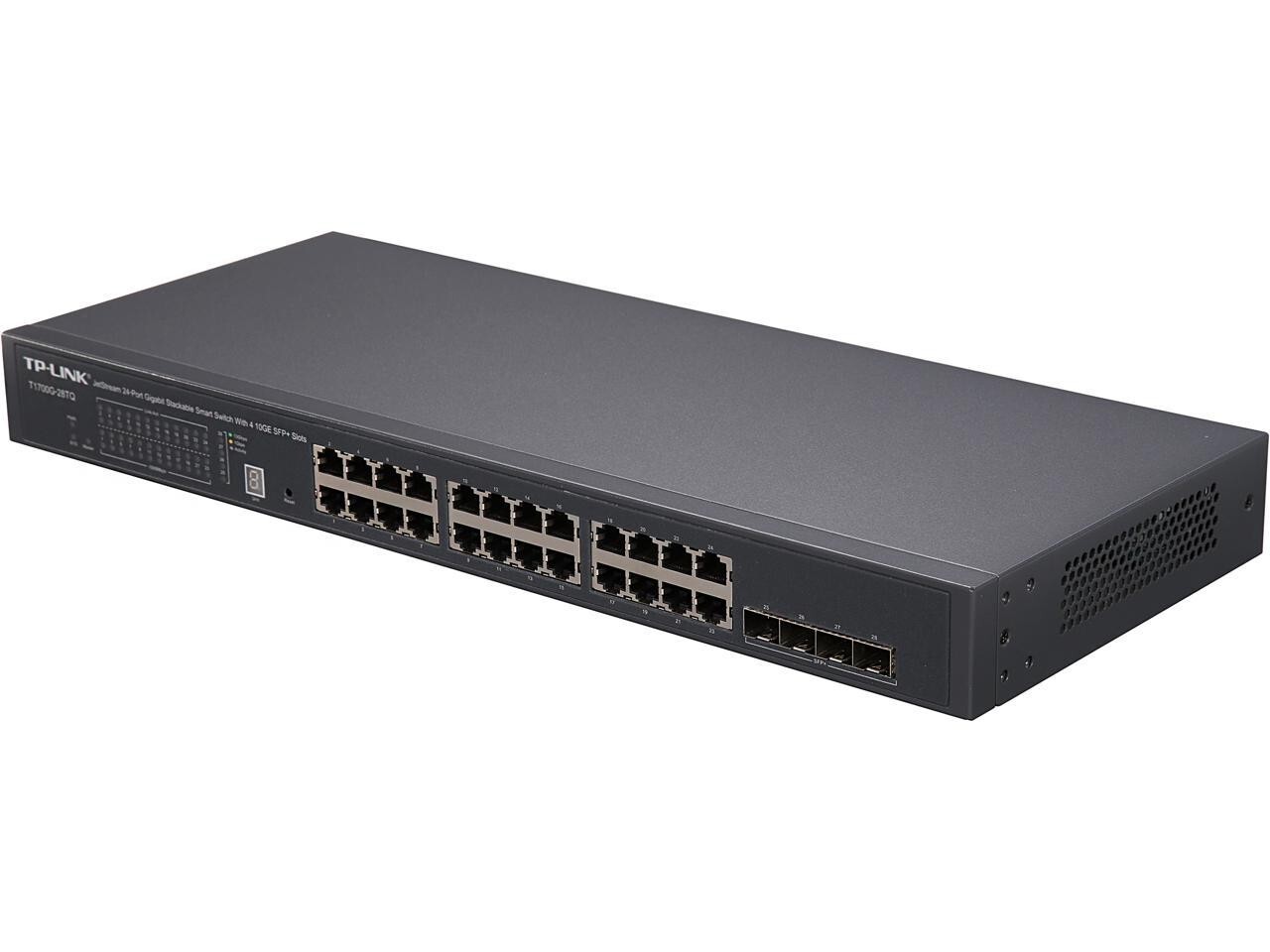 TP-LINK JetStream 24 + 4SFP+ Port Gigabit  Switch - T1700G-28TQ V2