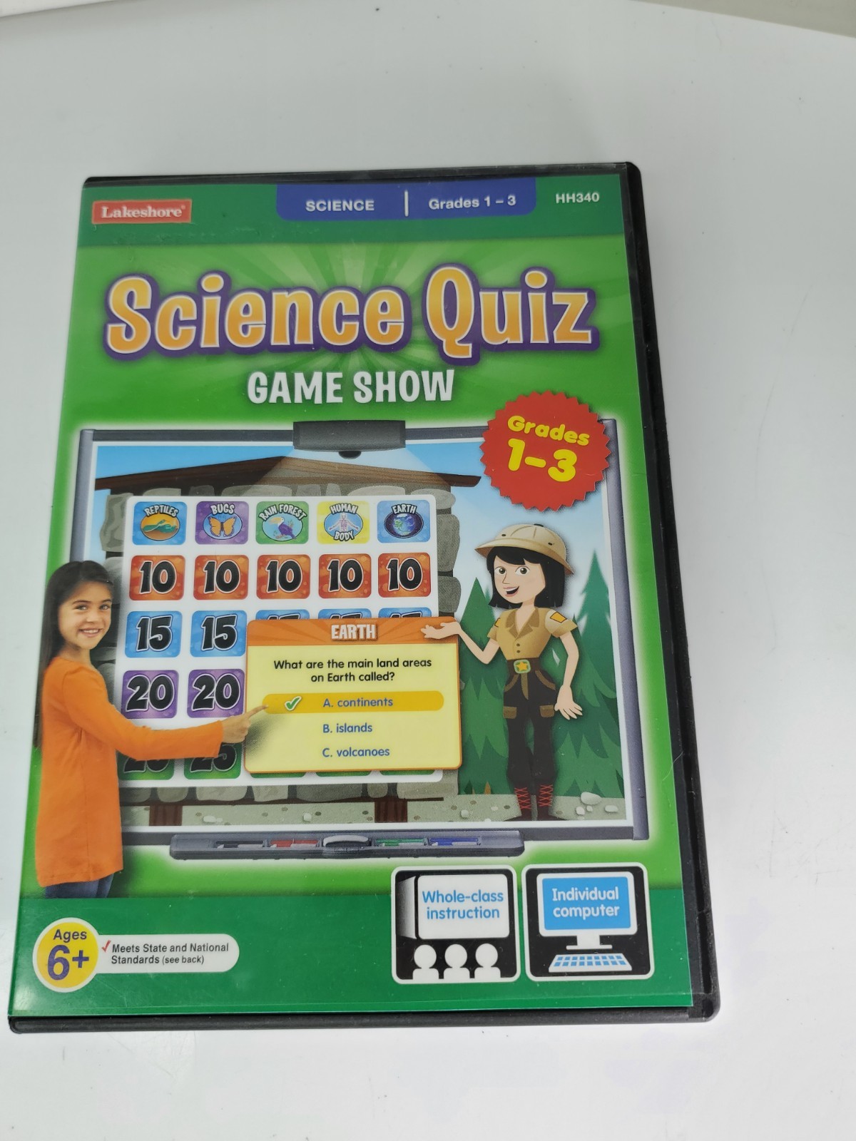 Science Quiz Interactive Game Show Grades 1-3 CD ROM WIN/MAC 