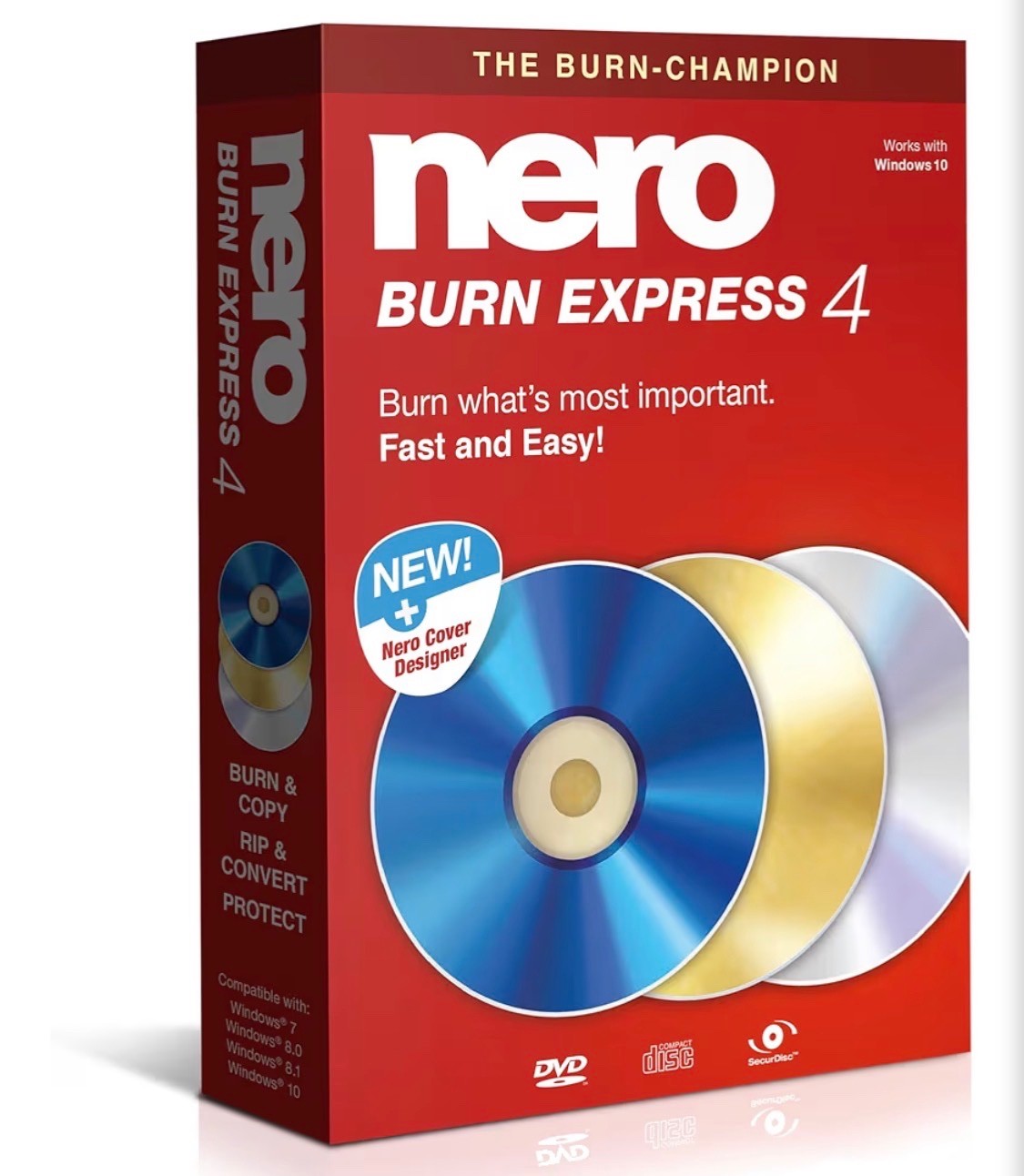 Nero Burn Express 4 | Burn CD DVD Bluray | Copy | Rip | Convert | Backup | Prote