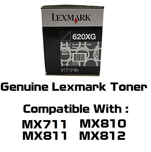 New Genuine Lexmark 620XG Toner Cartridge MX711 MX810 MX811 MX812 NO BOX