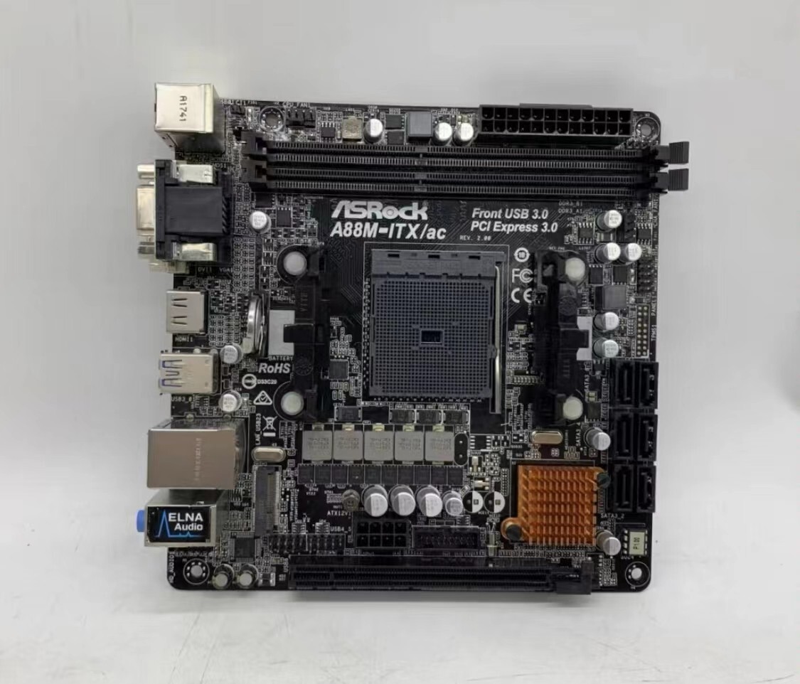 ASRock A88M-ITX/AC AMD FM2+ A88X MINI-ITX Desktop Motherboard