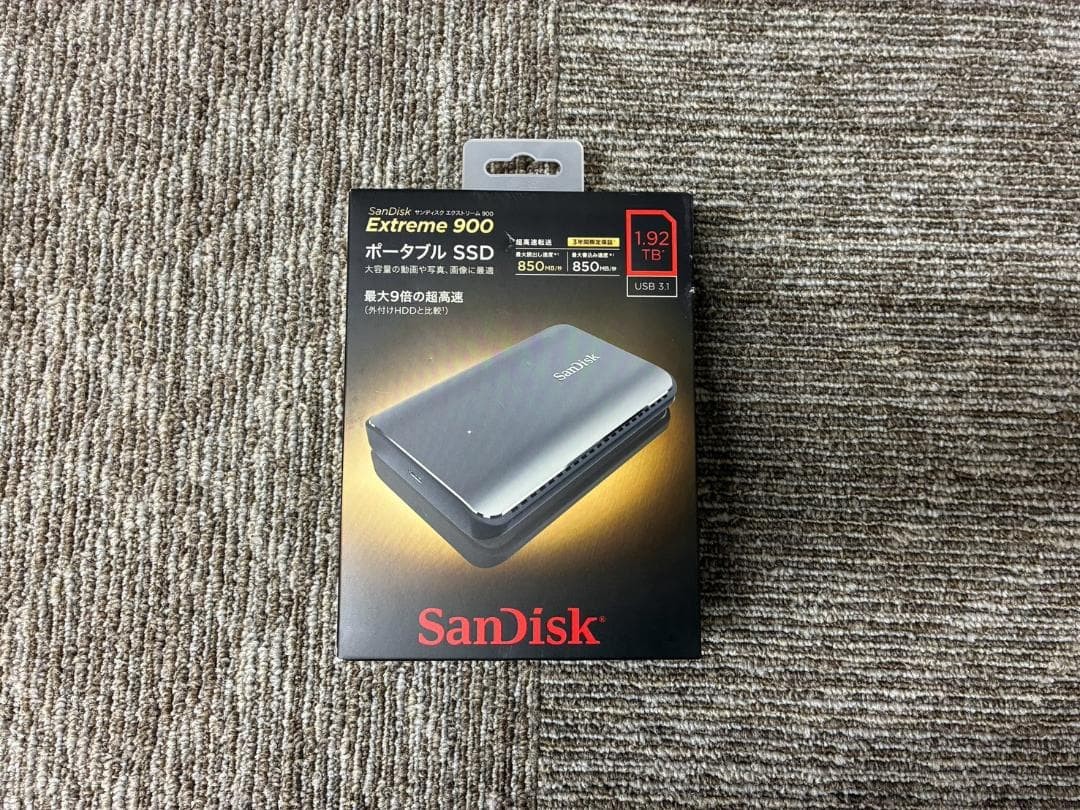 SanDisk Extreme 900 Portable SSD 1.92TB USB 3.1 Gen 2 High-Speed