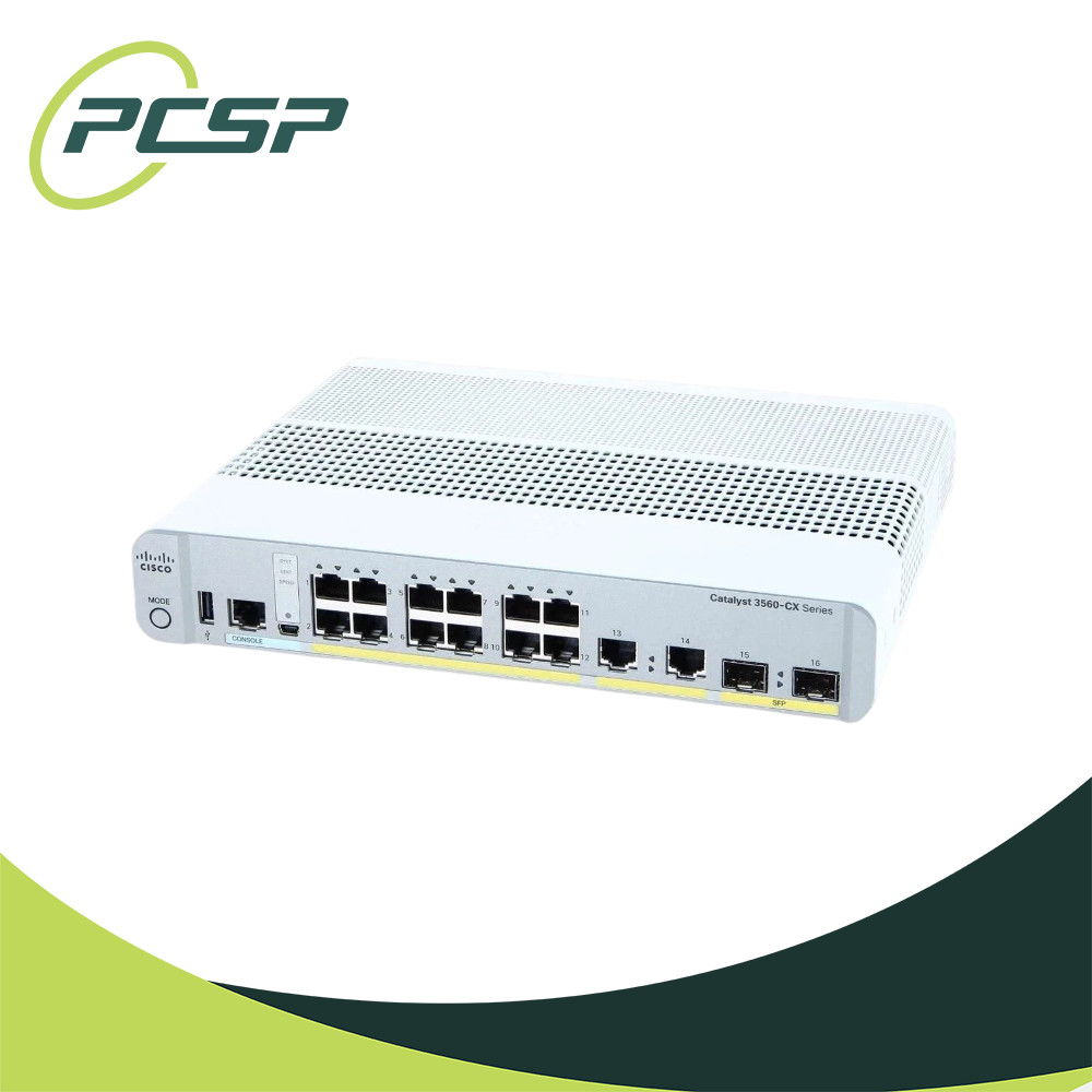 Cisco Catalyst WS-C3560CX-12PC-S 12-Port Gigabit PoE+ Switch 240W IP Base