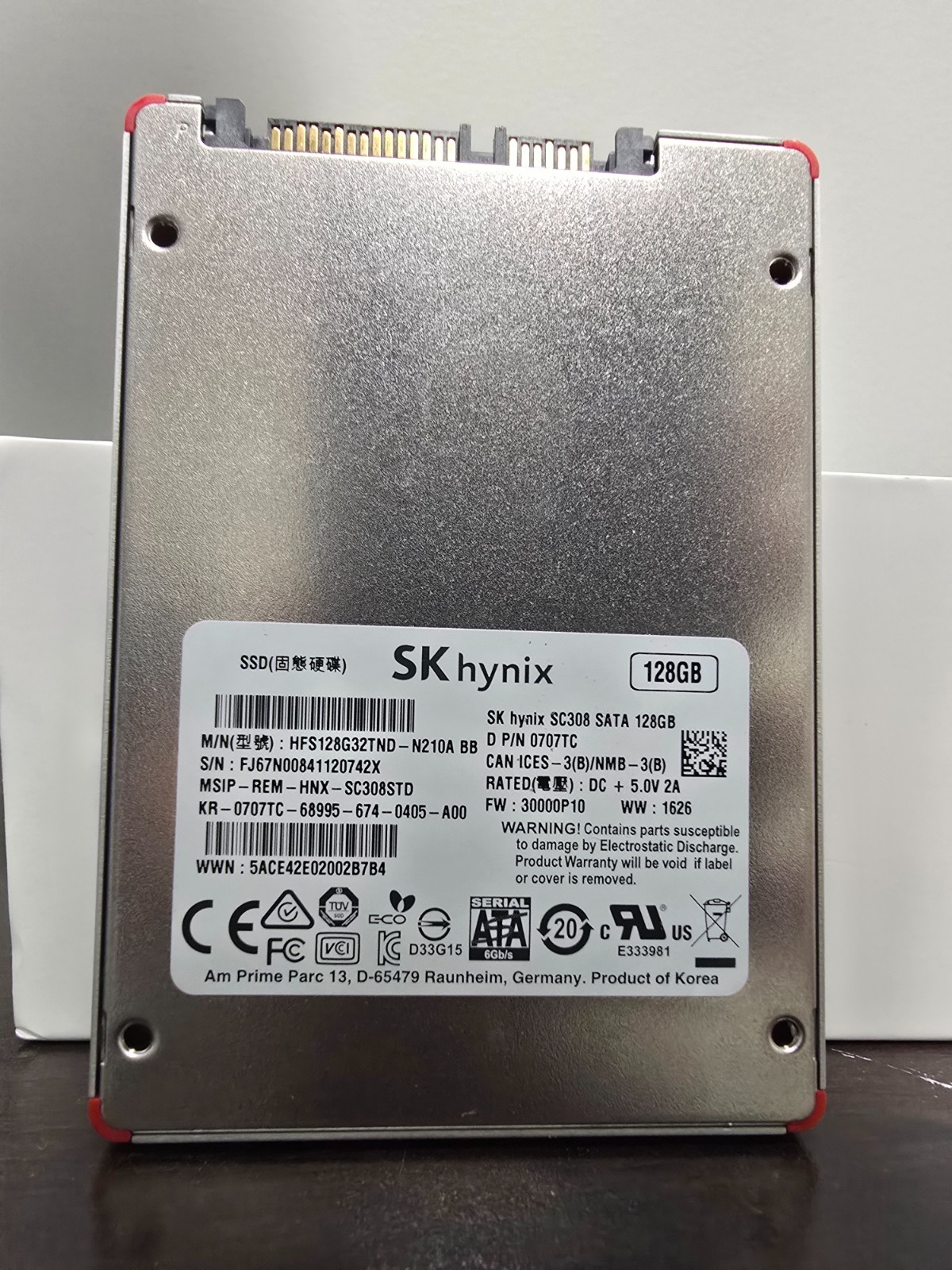 SK hynix SC308 128GB SATA 2.5" SSD HFS128G32TND-N210A Used Tested 71% Health
