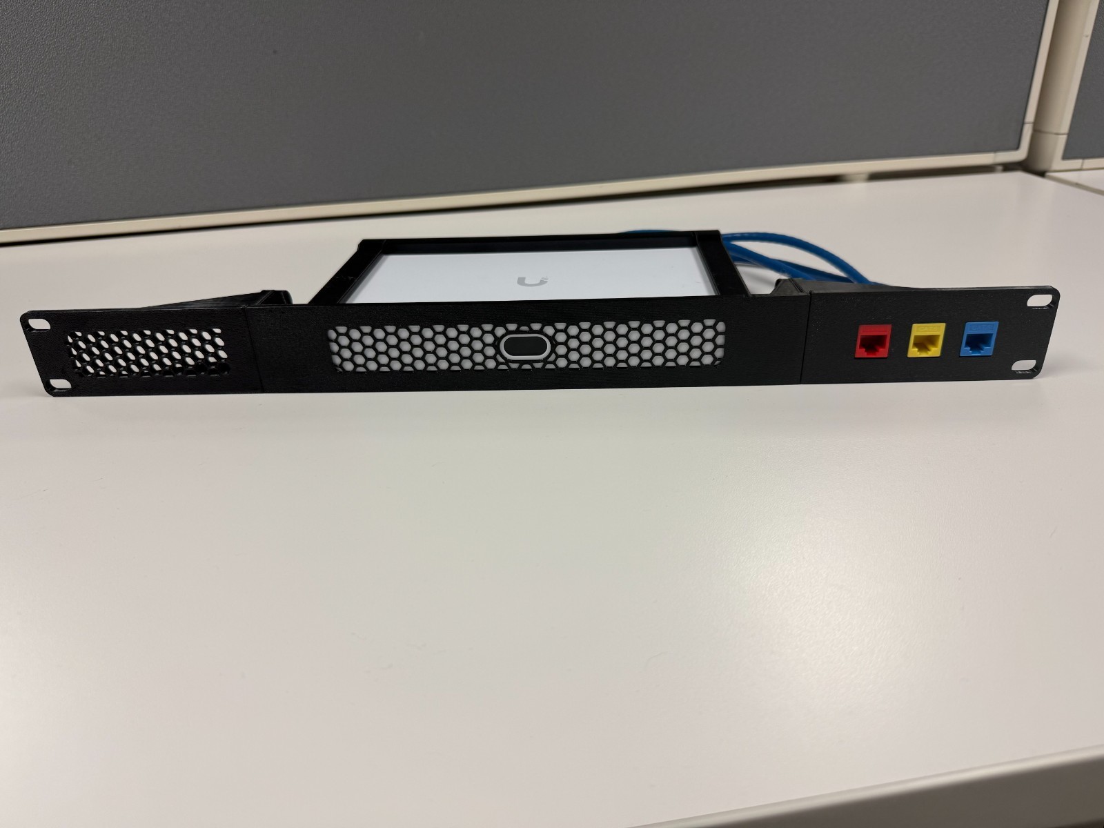 Ubiquiti UniFi UCG-Fiber/UXG-Fiber Cloud Gateway Custom 1u Rack Mount (3-Port)