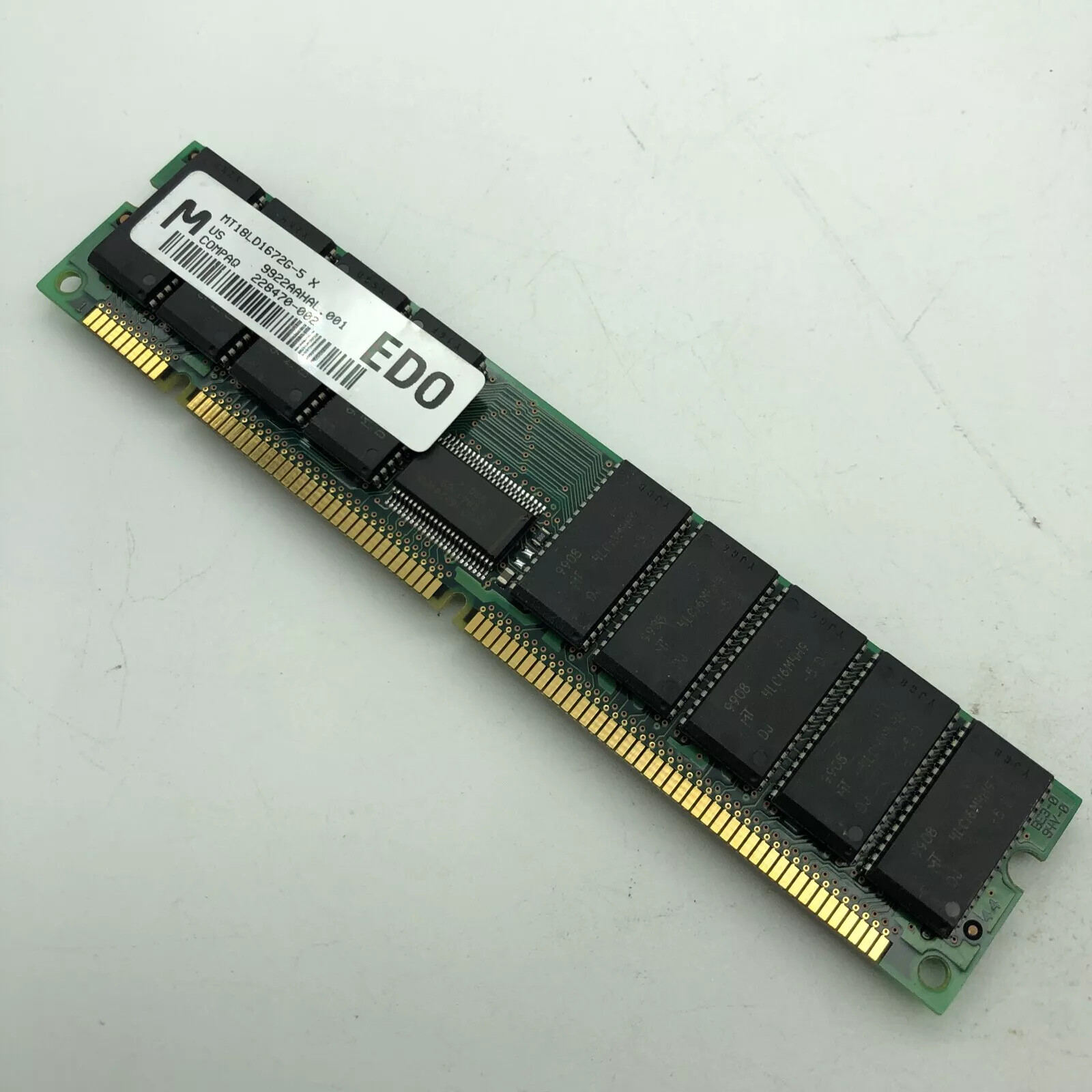 128MB EDO ECC BUFF 4K 168PIN Memory Module 50NS *MICRON / Compaq 228470-002