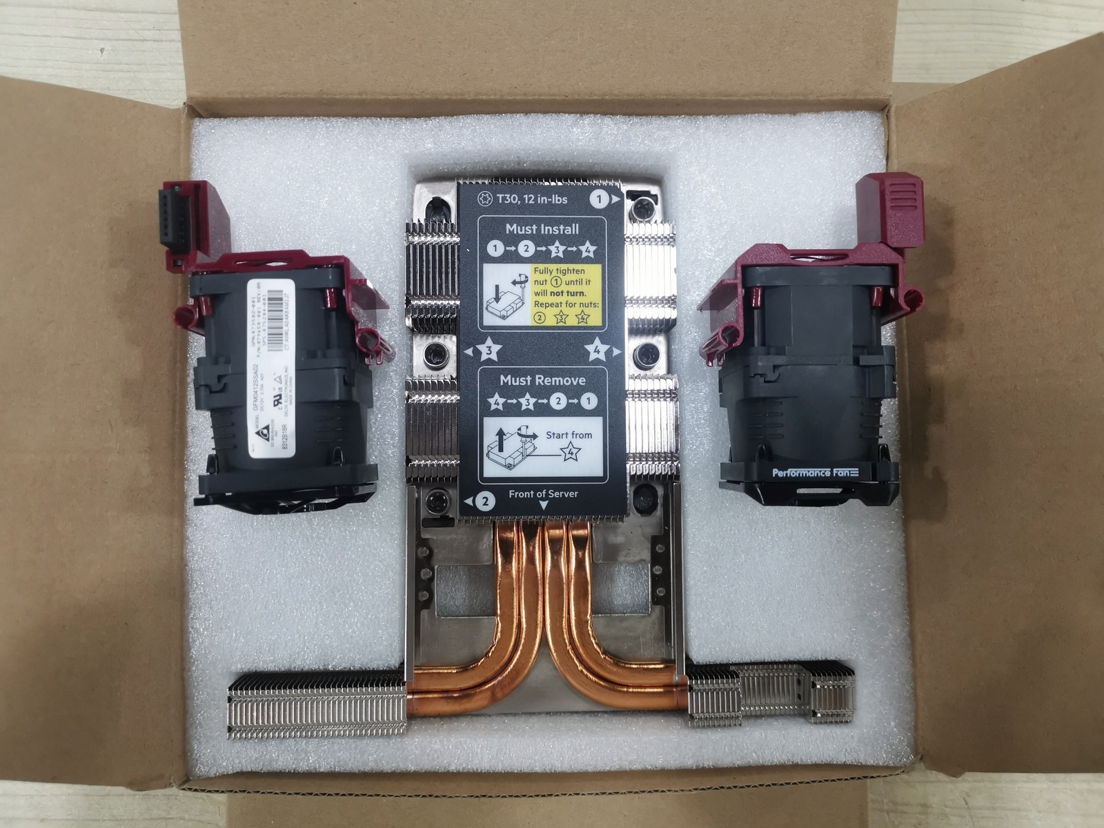 *NEW*HP DL360 G10 Gen10 Cooler Heatsink & 2 fan 872453-001 873590-001 867651-001
