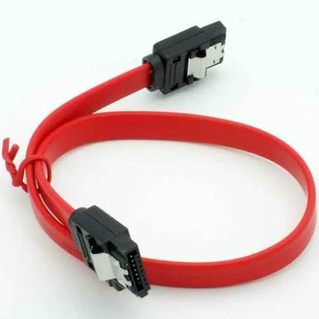 12 Inch SATA Cable with Locking Latch 1FT HDD Hard Drive 6.0 Gbps Straight