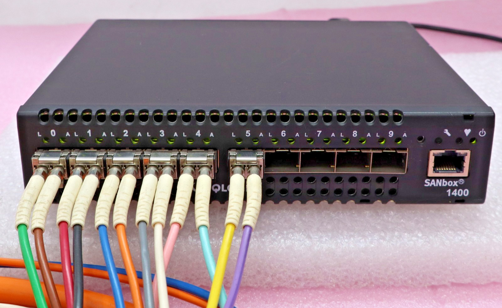 QLogic SANbox 1400 Fibre Channel Switch 10-Port FC SAN Switch T5-C2