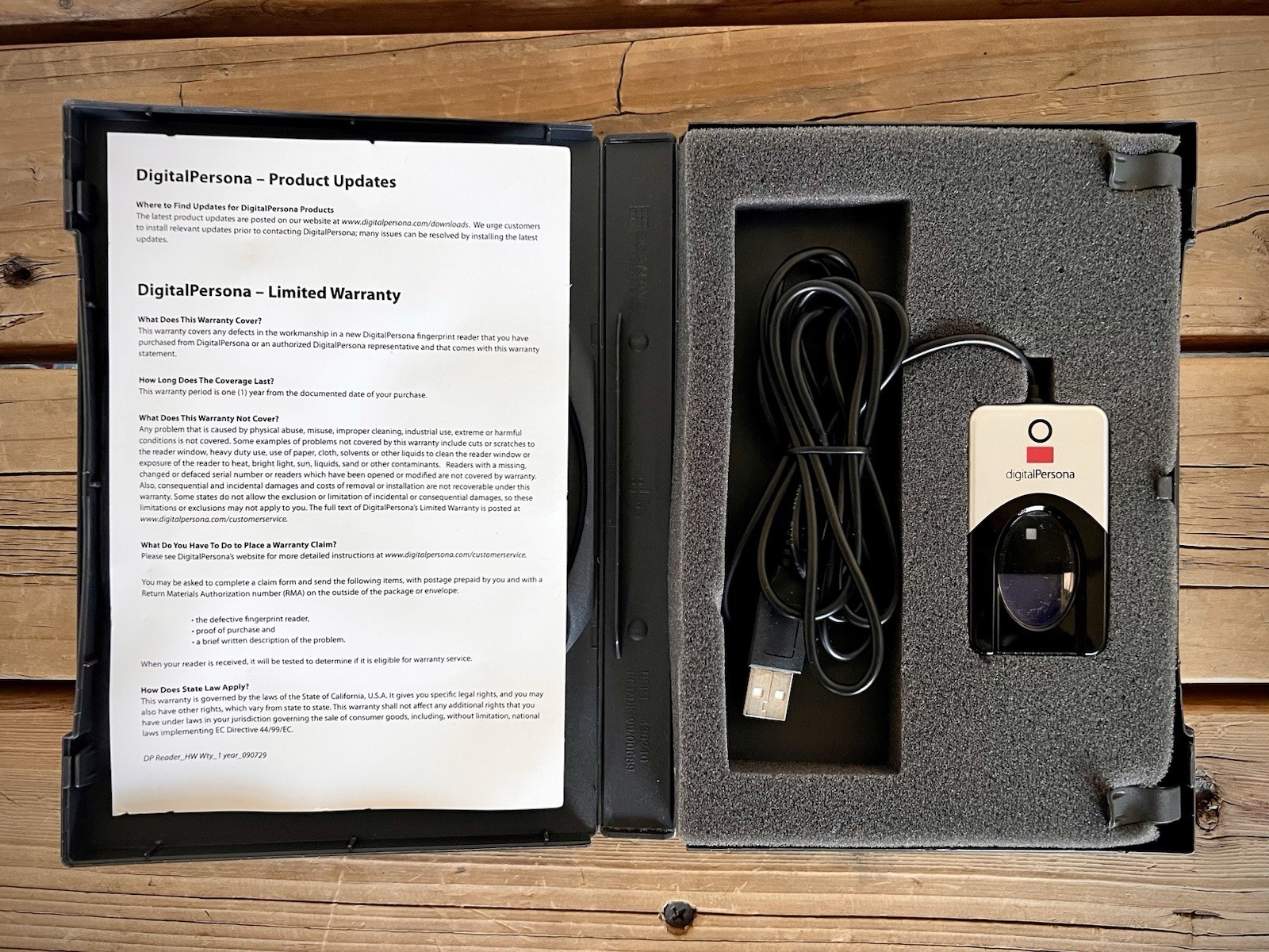 DigitalPersona U.are.U 4500 Fingerprint Reader USB 50013-001-103