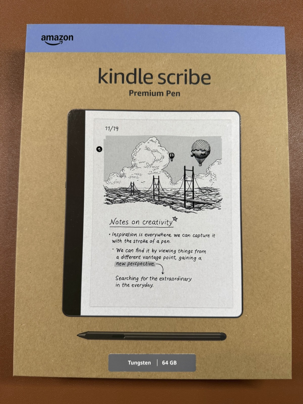 Amazon Kindle Scribe 1st Gen. 64GB, Wi-Fi, 10.2" - Tungsten (with Premium Pen)
