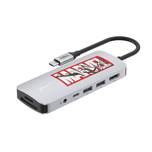 Disney Marvel Belkin Connect USB-C Hub 7-in-1 DDR200 Support Double Memory Card