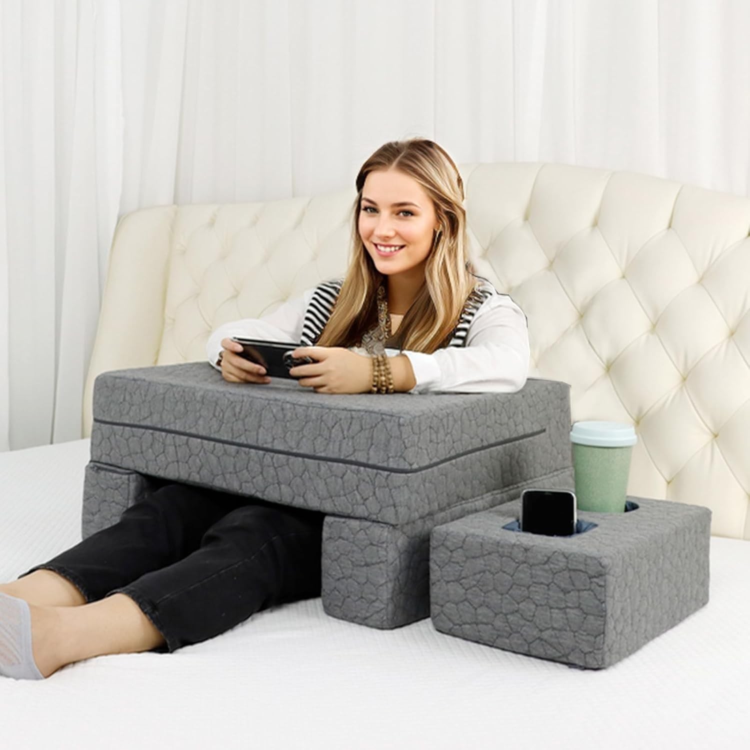 Memory Foam Lap Desk Pillow Adults Extra Large Gaming Pillow Lap Laptop Couch