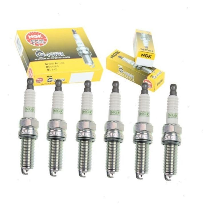 6 pc NGK G-Power Spark Plugs compatible with Dodge Durango 3.6L V6 2011-18