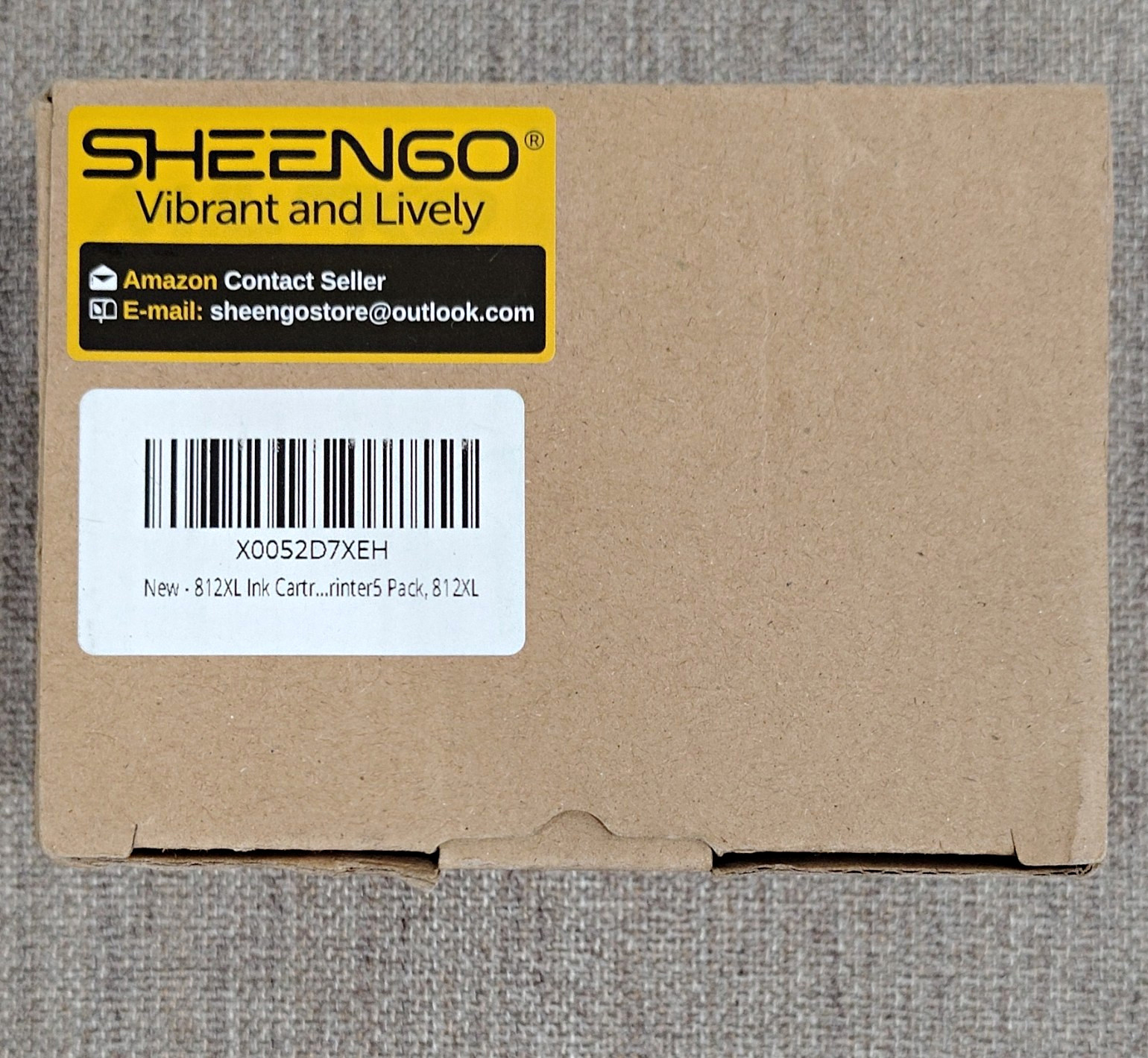 SHEENGO Compatible T1812XL Ink Cartridges For Epson 812XL/812 BK C M Y
