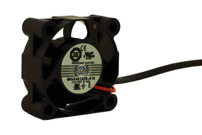 Protechnic MGA4012ZB-A15 40mm Ball Bearing 0.14A 12V Cooling Fan 2-Wire