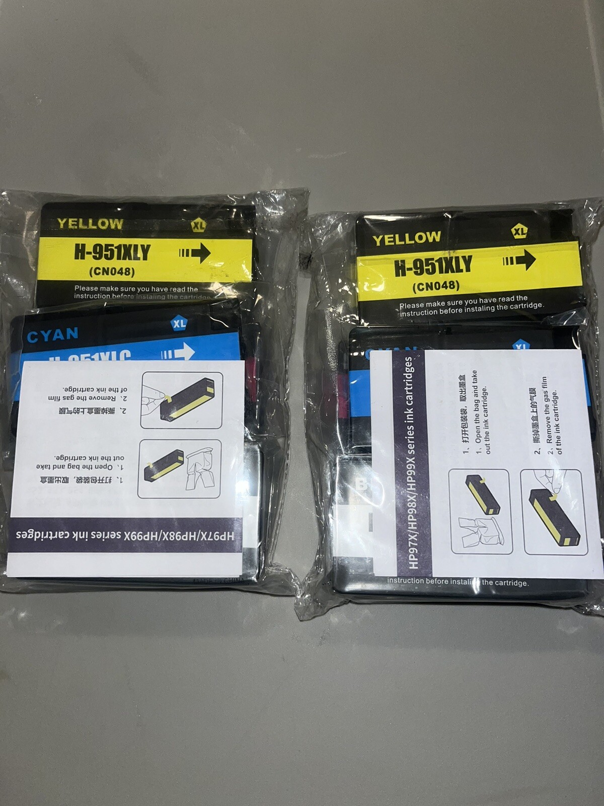 Lot Of 2 Series Ink CartridgesHP91X/HP90X, HP95X/HP96X/HP93X, HP97X/HP98X/HP99X