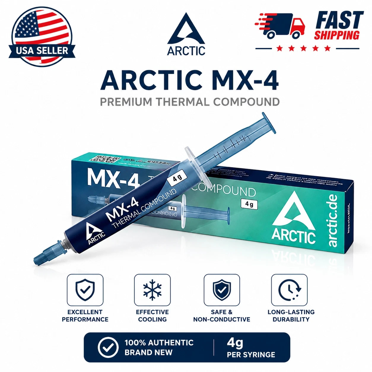 ARCTIC MX-4 4g Premium Thermal Paste CPU GPU Heatsink Compound High Performance