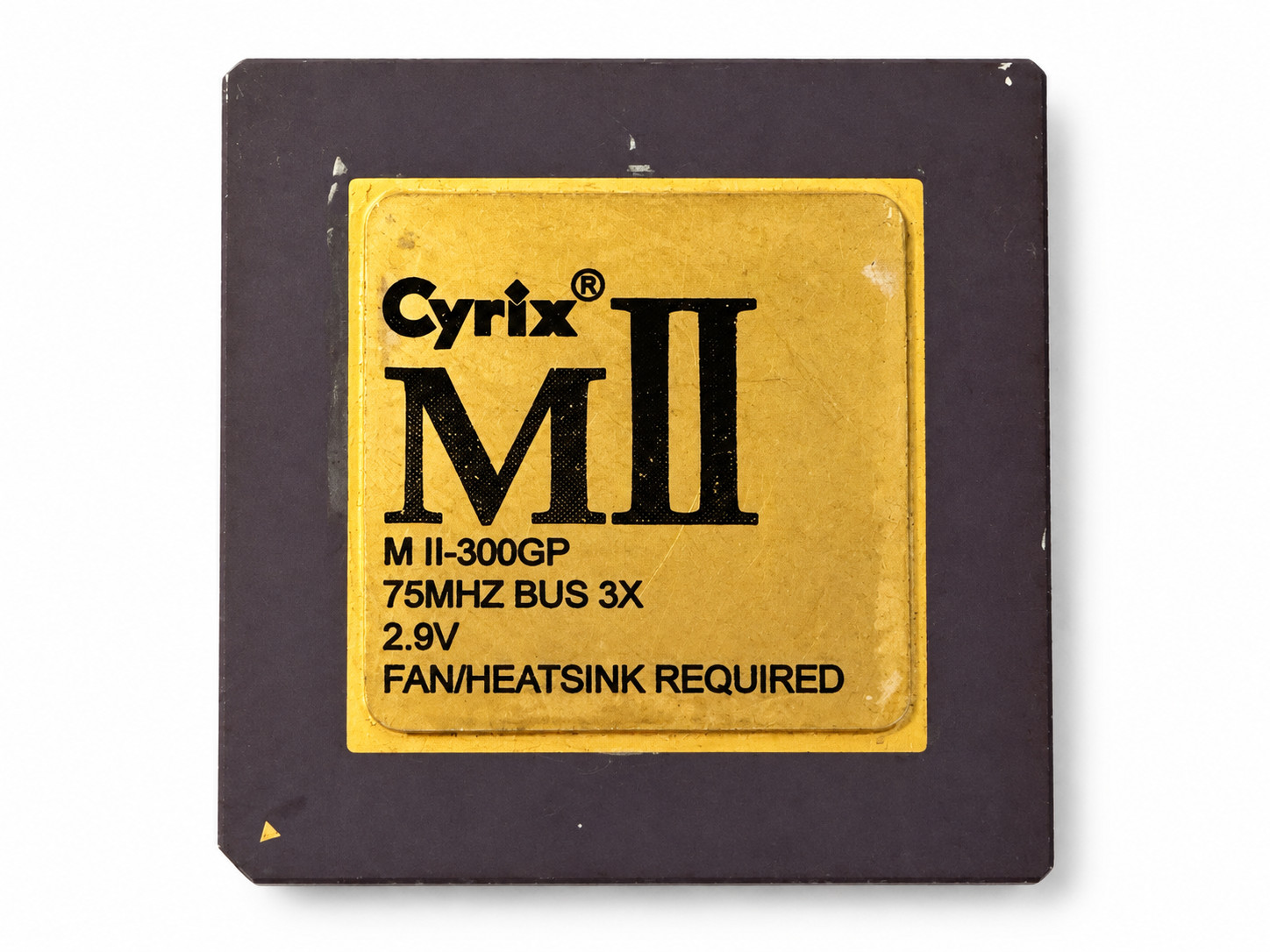 Cyrix MII-300GP 75MHz Bus 3X 2.9V Socket 7 Ceramic Gold Pin CPU Vintage