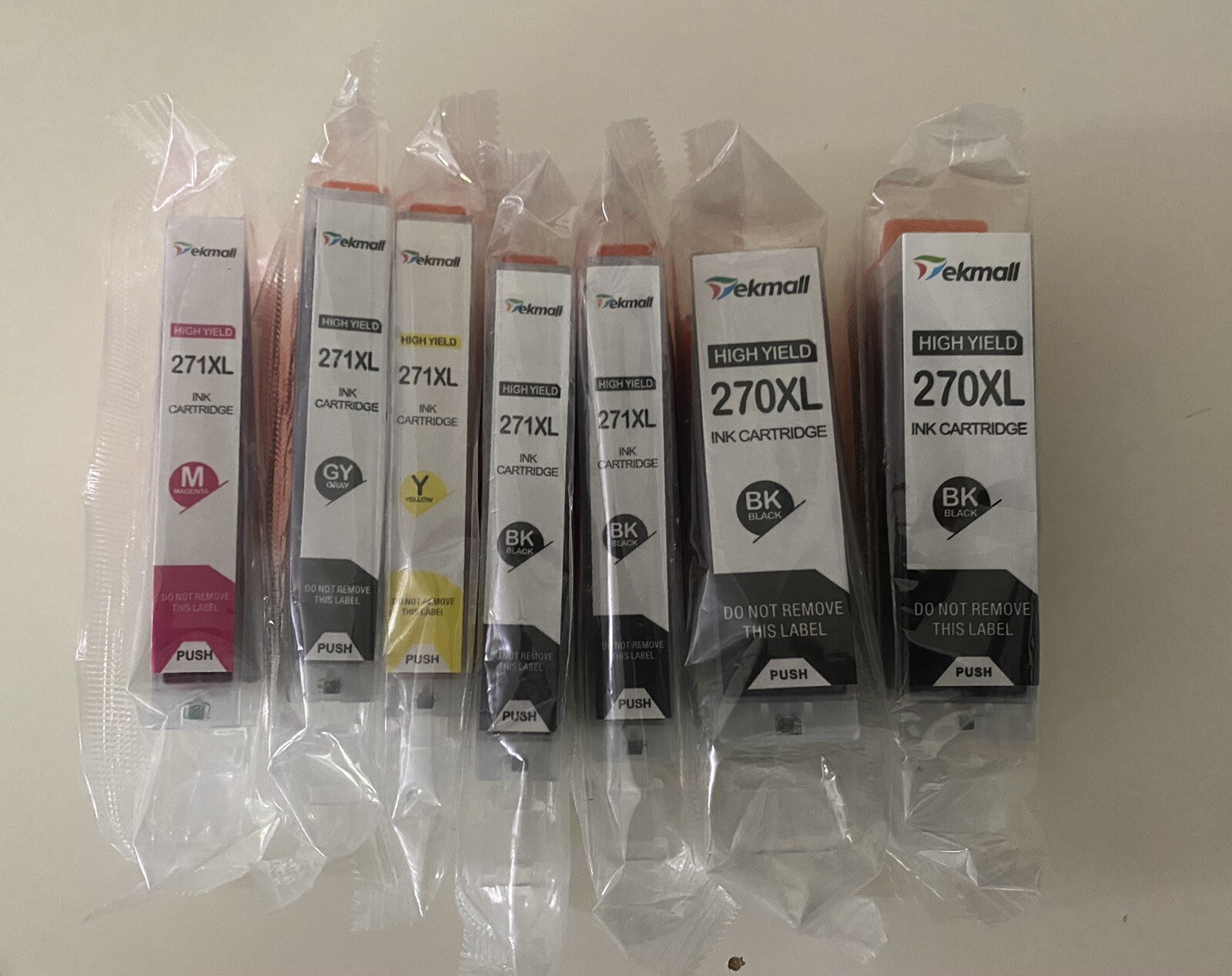 Tekmall 270XL 271XL Canon Compatible Ink Cartridges Set Of 7 Brand New