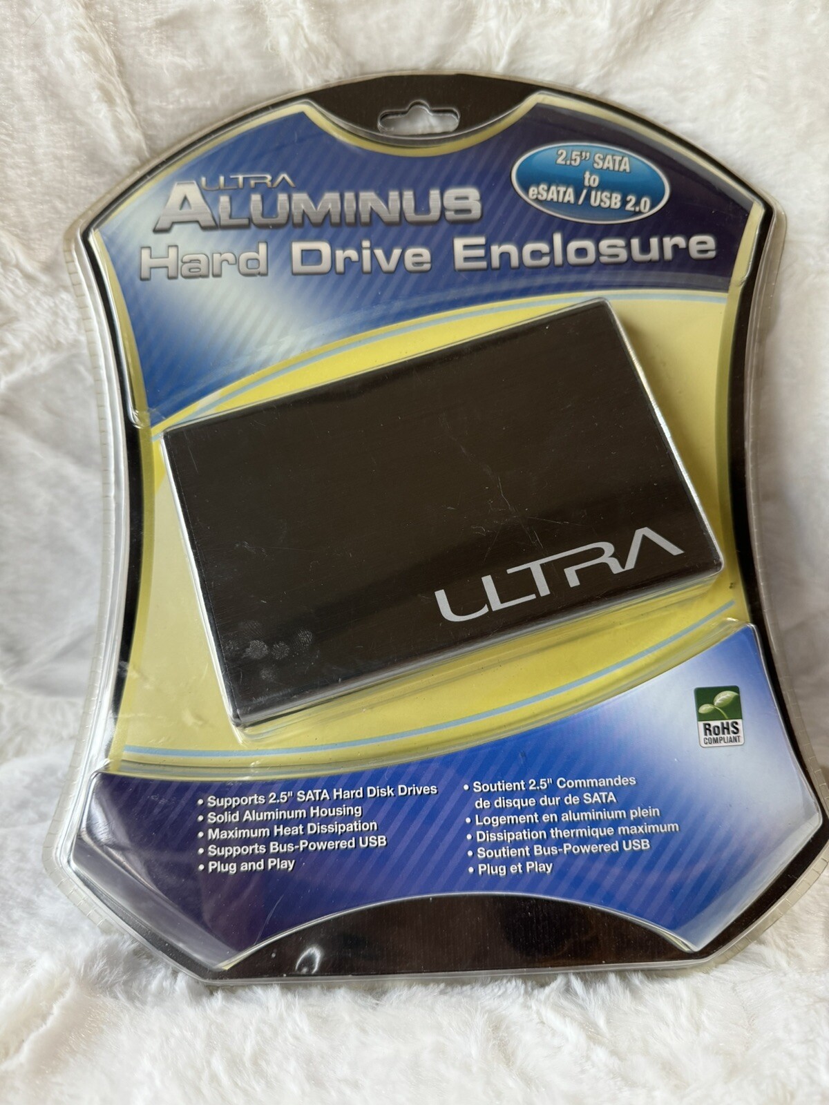 New ULTRA Aluminus 2.5" SATA USB 2.0 Hard Drive Enclosure ULT40244