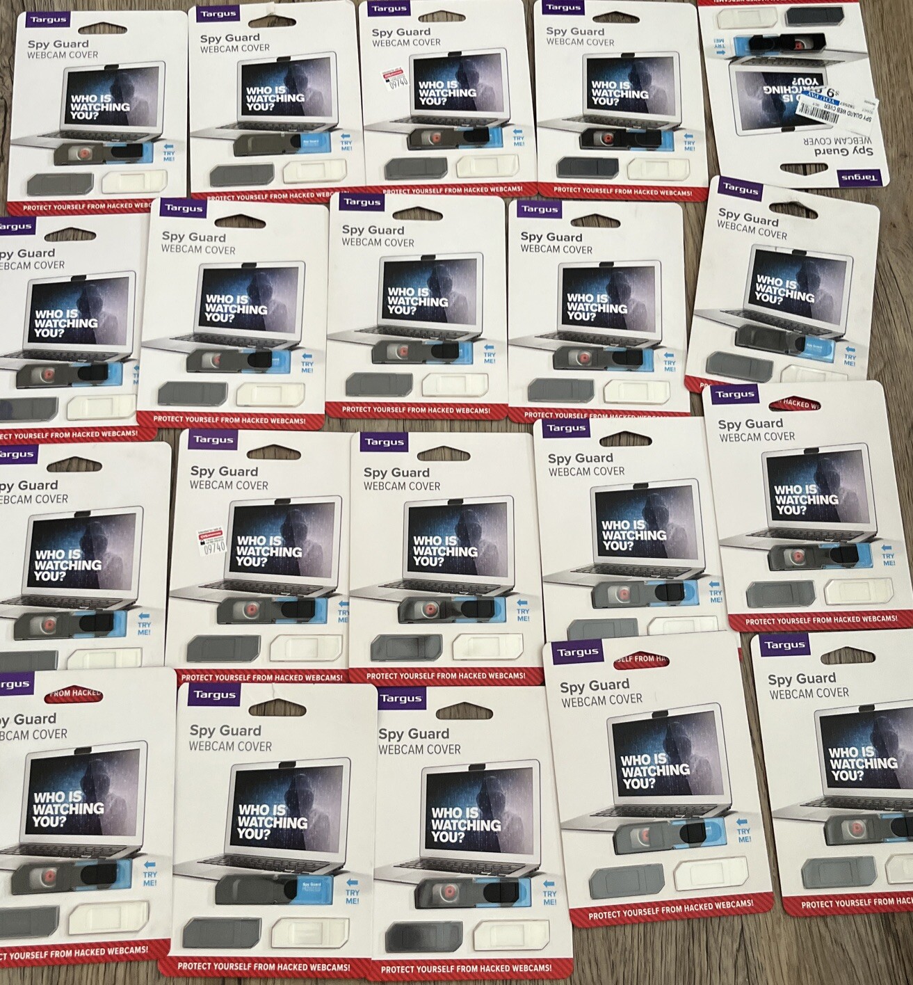 Lot 20 Targus Spy Guard Webcam Cover  White Black Covers Laptop Webcam Slim 3