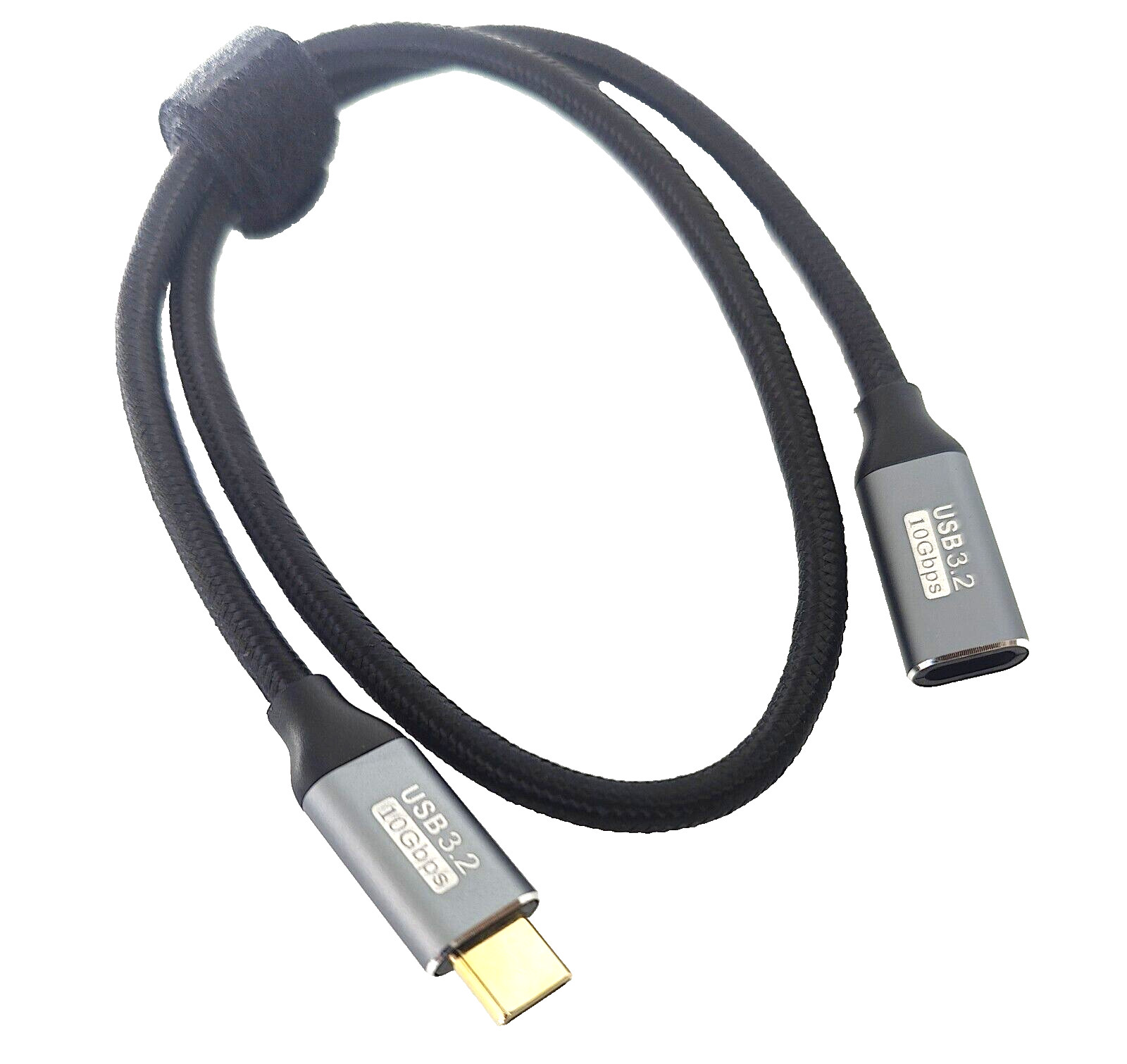 2PACK 0.5M 10Gbps Gen2 USB 3.1 to USB-C Type-C Extension Cable Fast Charging