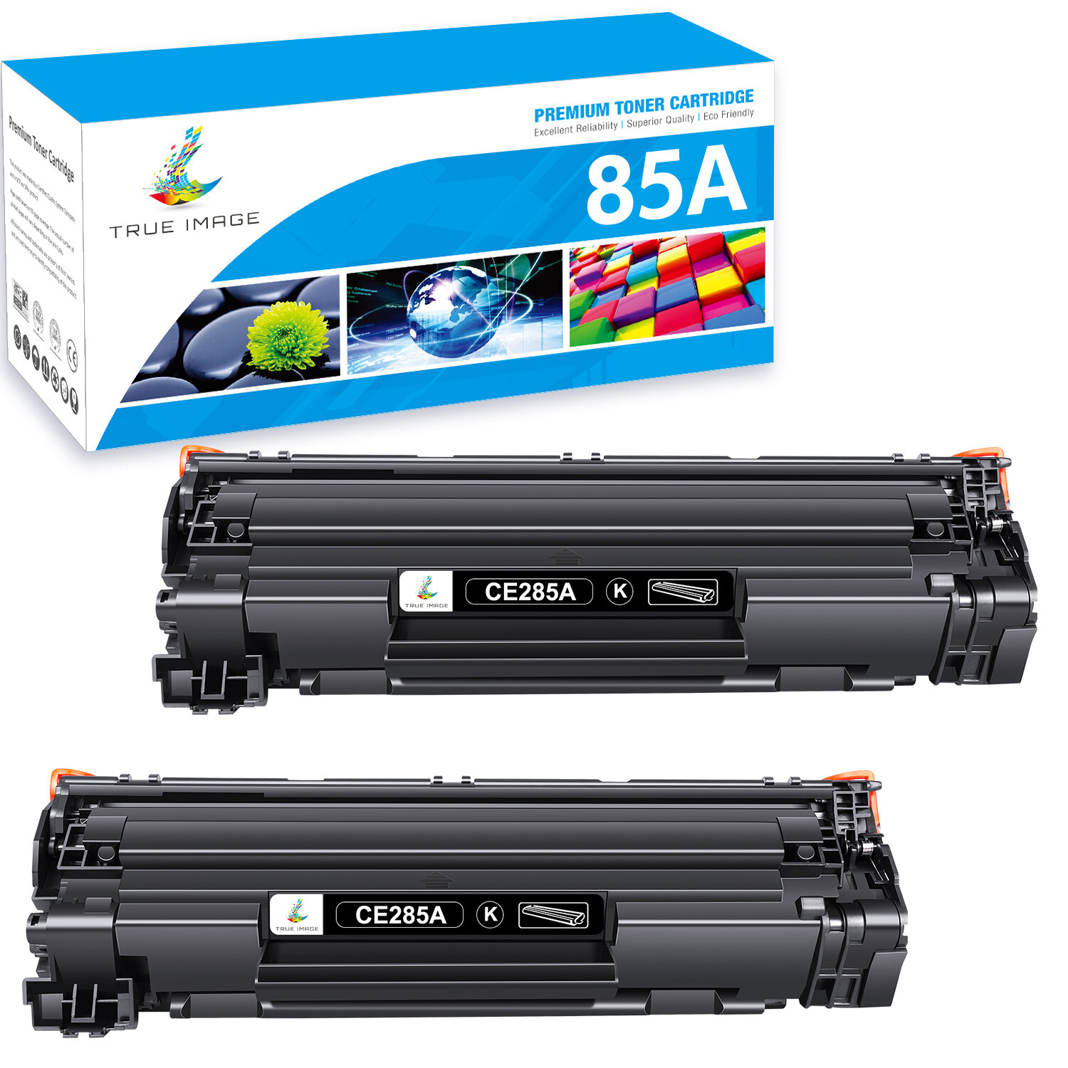 1-10x Toner Cartridge For HP CE285A 85A LaserJet P1102 P1102W P1109 M1217nfw lot