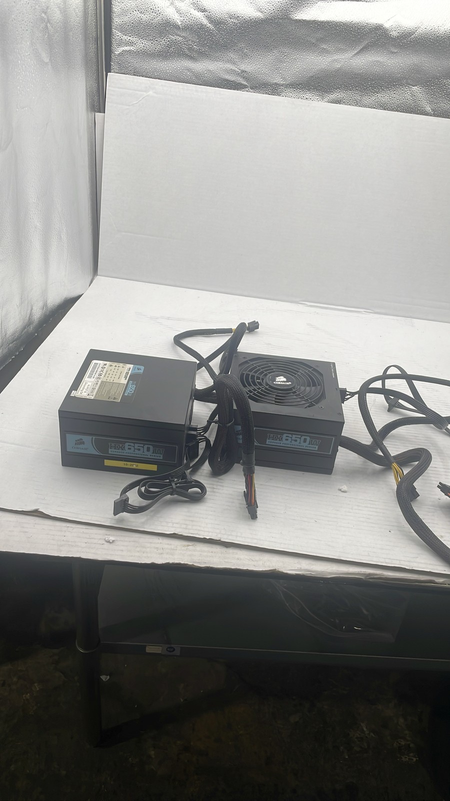 Corsair HX650W CMPSU-650HX 650W Semi-Modular ATX Power Supply PSU Lot of 2