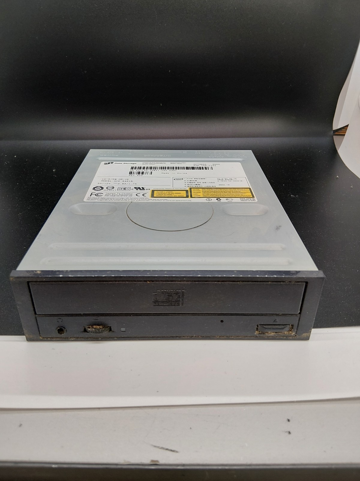 Black Hitachi LG H L Data Storage Inc, CD-R/RW Drive GCE-8481B IDE, Tested