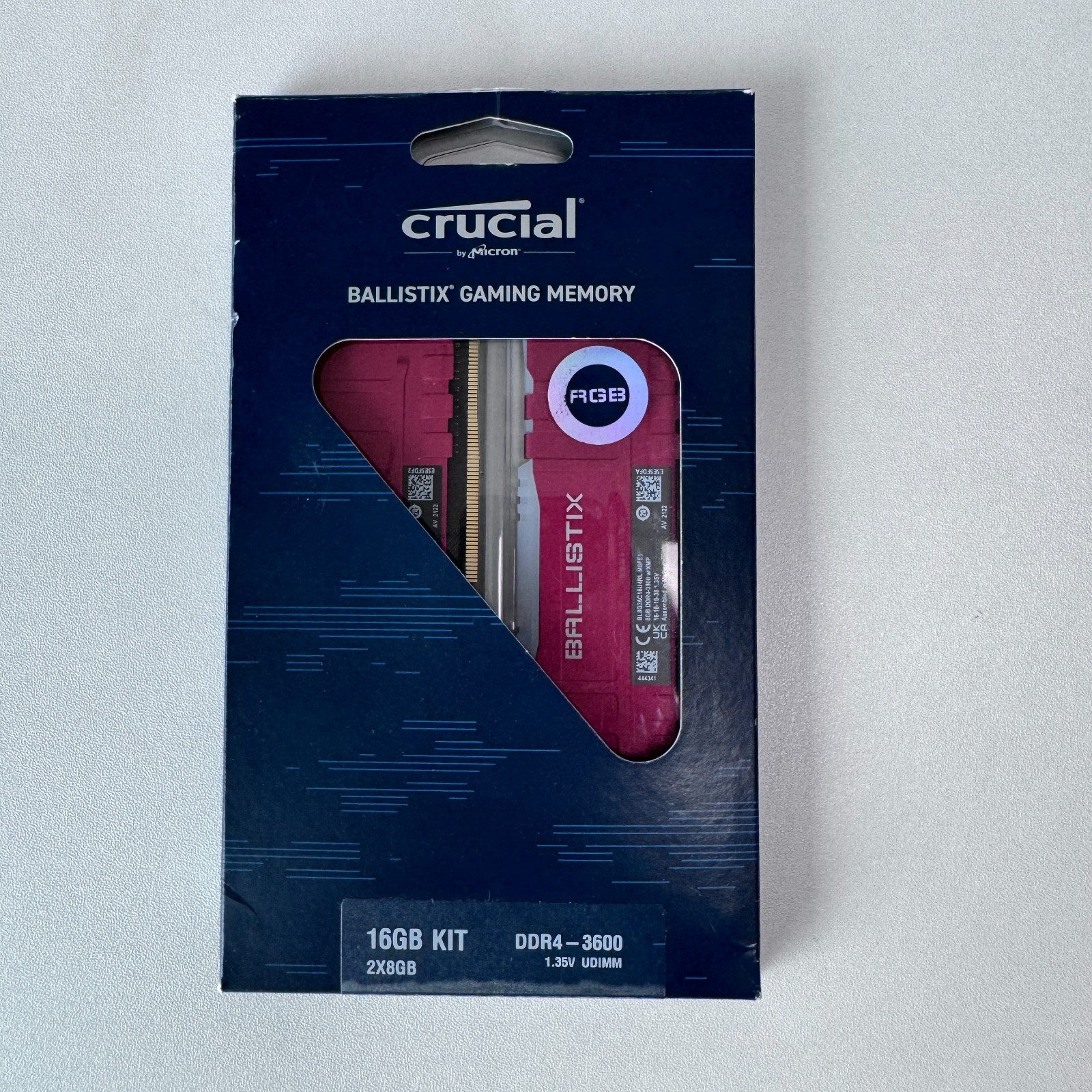 Crucial Ballistix 3600 DDR4 Kit 16GB DRAM Desktop Gaming Memory -BL2K8G36C16U4RL