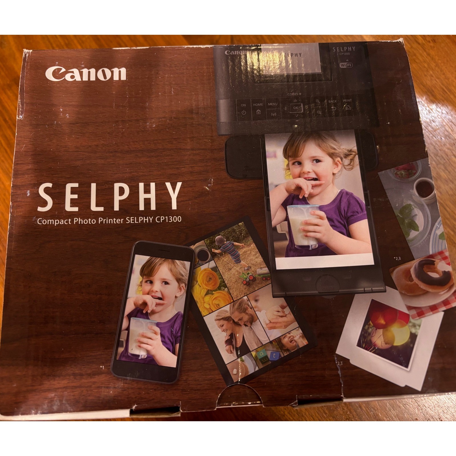 Canon SELPHY CP1300 Compact Photo Printer Black Wireless AirPrint 2234C001