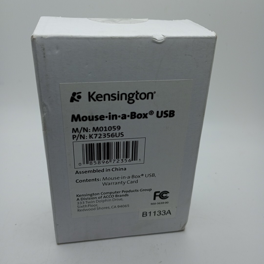 #AJ) Kensington Mouse-in-a-Box K72356US Optical Mice