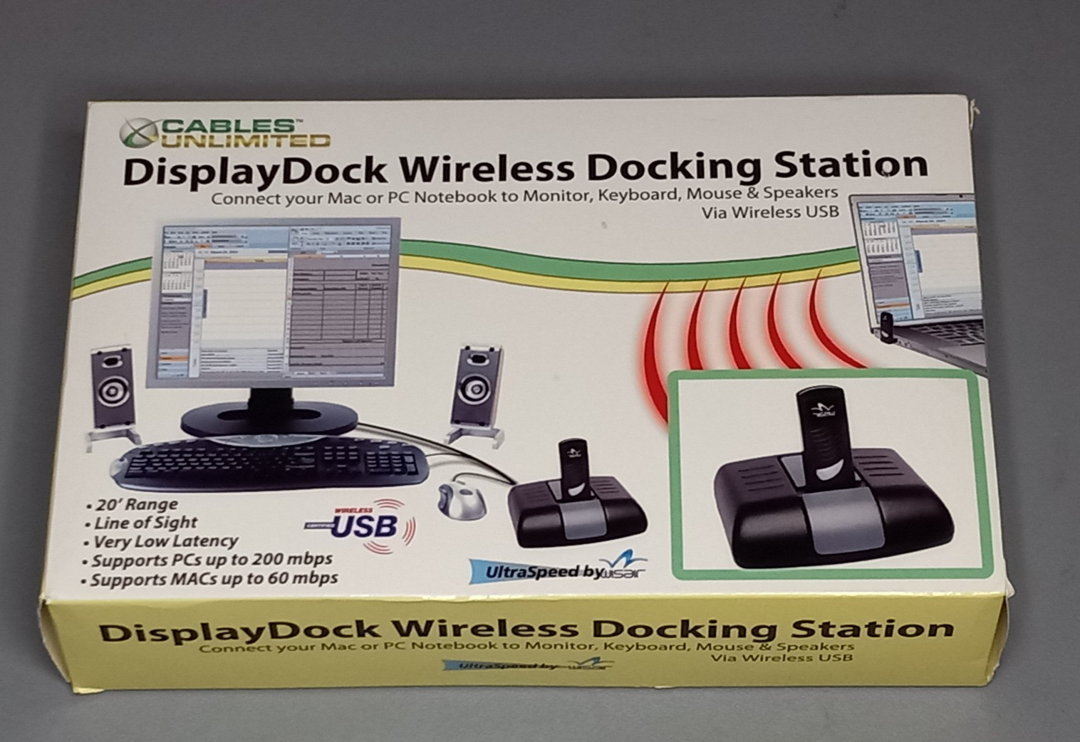 Cables Unlimited USB-DD3000 Display Dock Wireless USB Docking Station