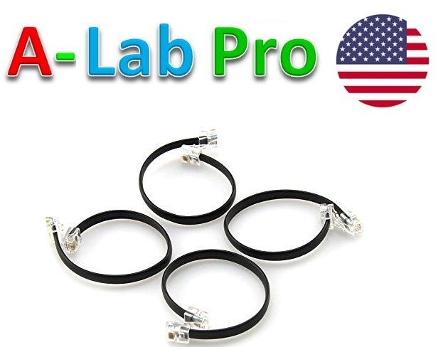 RJ25 Cable for Electronic Modules, 20 cm (4Pcs) 6p6c 6 pin