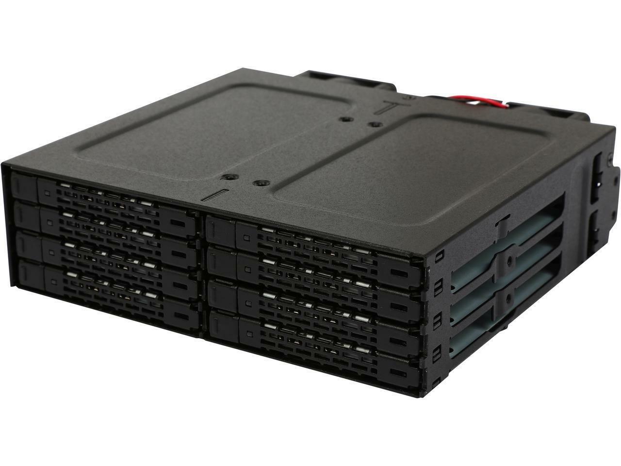 ICY DOCK Full Metal 8 Bay 2.5" SATA HDD & SSD HotSwap Backplane Cage for 5.25 Dr