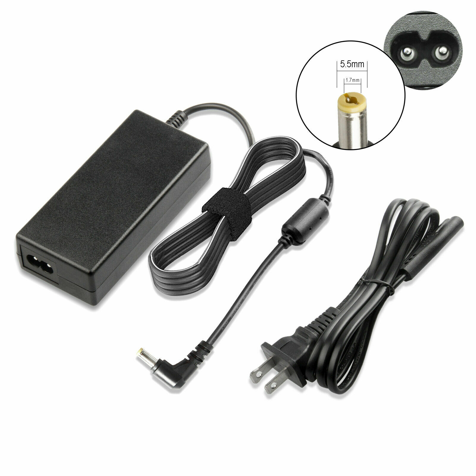 AC Adapter Charger PA-1650-02 For Acer Aspire V5 V7 V3 R3 R7 S3 E1 M5 Series US