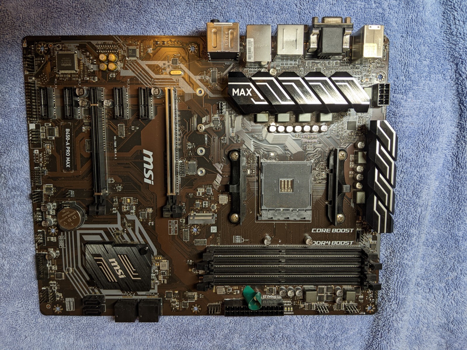 MSI B450-A PRO MAX Motherboard and Biostar TZ590-BTC Duo Pack - READ NOTES