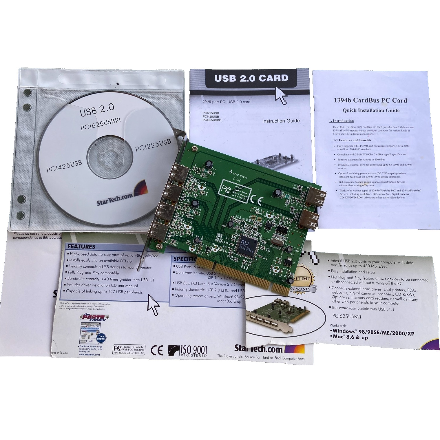 StarTech USB 2.0 PCI Card Adapter 6 Port PCI625USB21 Drivers Vintage Computer