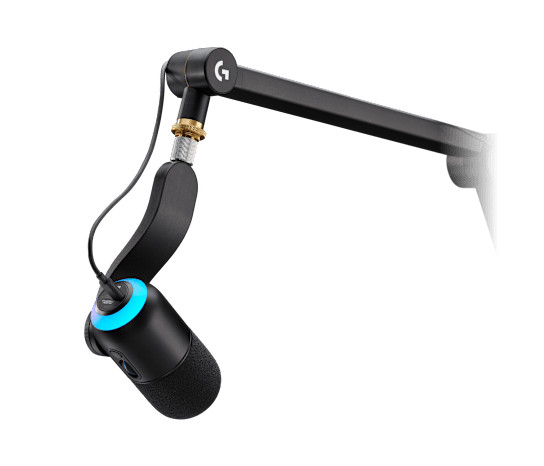 BLACK - LOGITECH YETICASTER GX BUNDLE WITH YETI GX DYNAMIC MICROPHONE AND