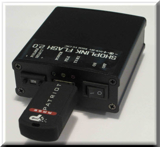 USB reader for CNC's, HAAS-FANUC-for most CNCs, connect to RS232, ShopLink FLASH