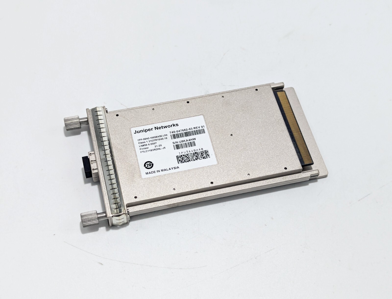 Genuine Juniper CFP-GEN2-100GBASE-LR4 100G Transceiver Module 740-047682-03